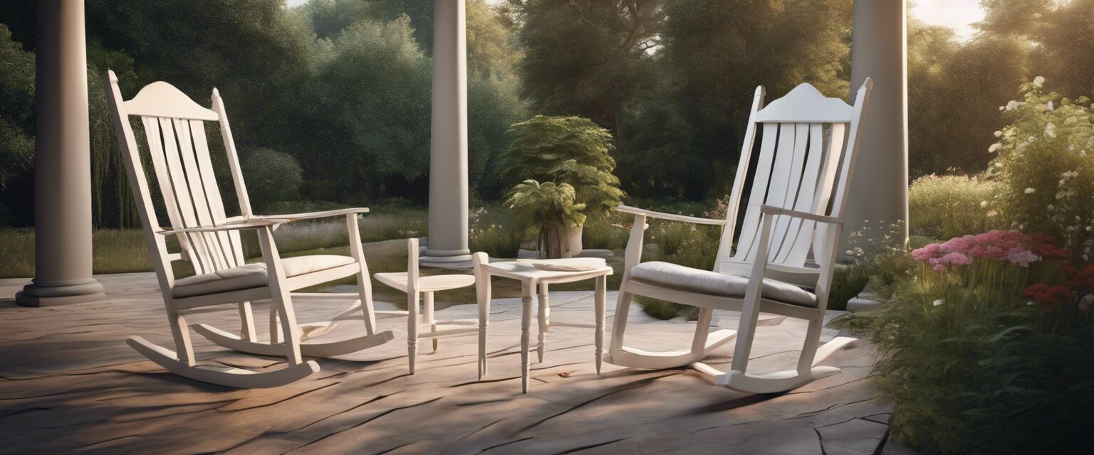 Outdoor high back rocking chairs